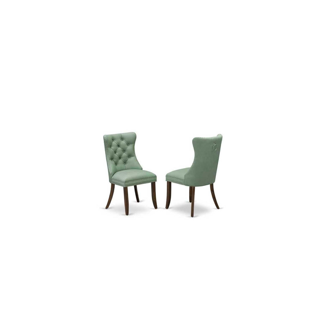 9 Piece Dining Room Set with Green Chairs E25470