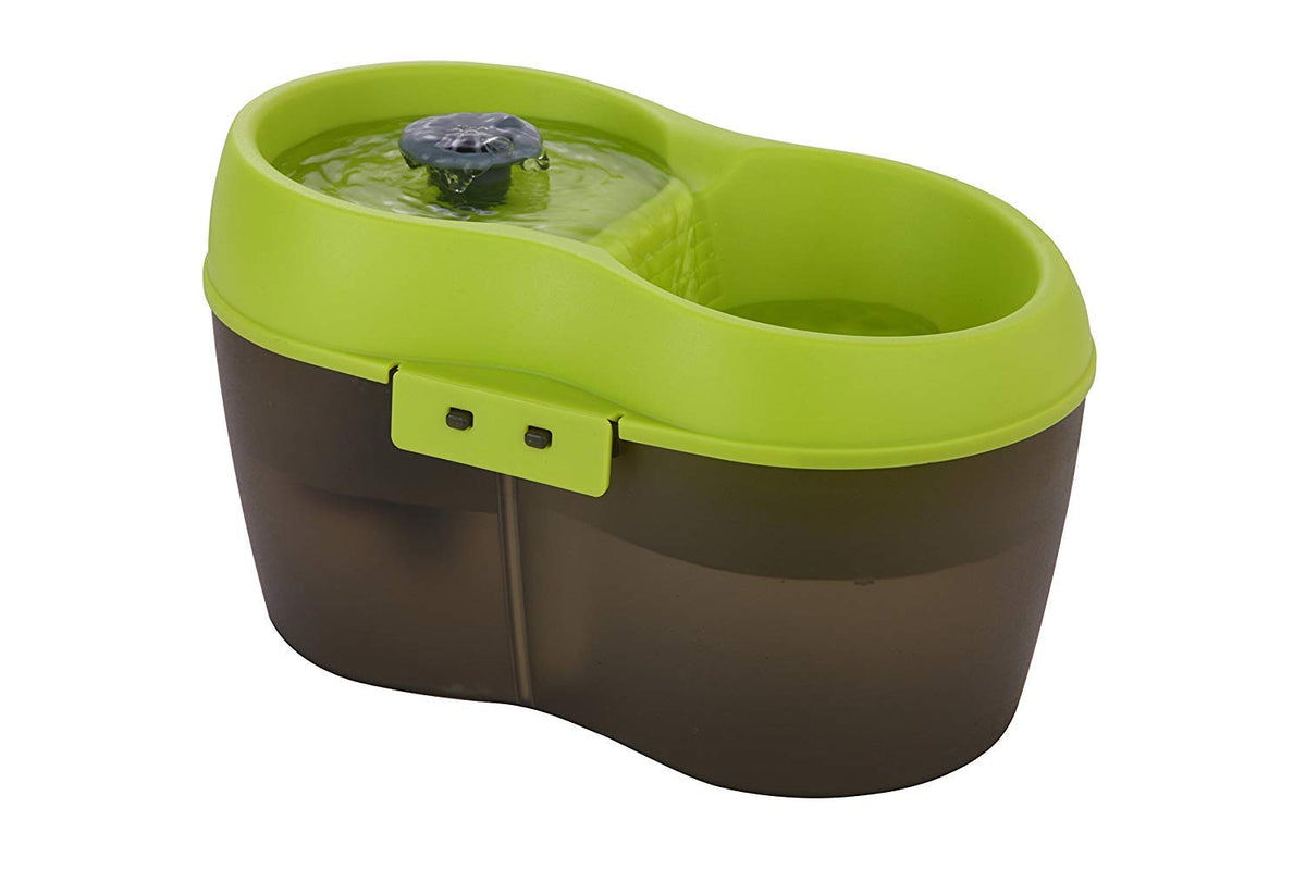 Lime Green Translucent Black 67 fl. oz Cat Water Fountain L195882