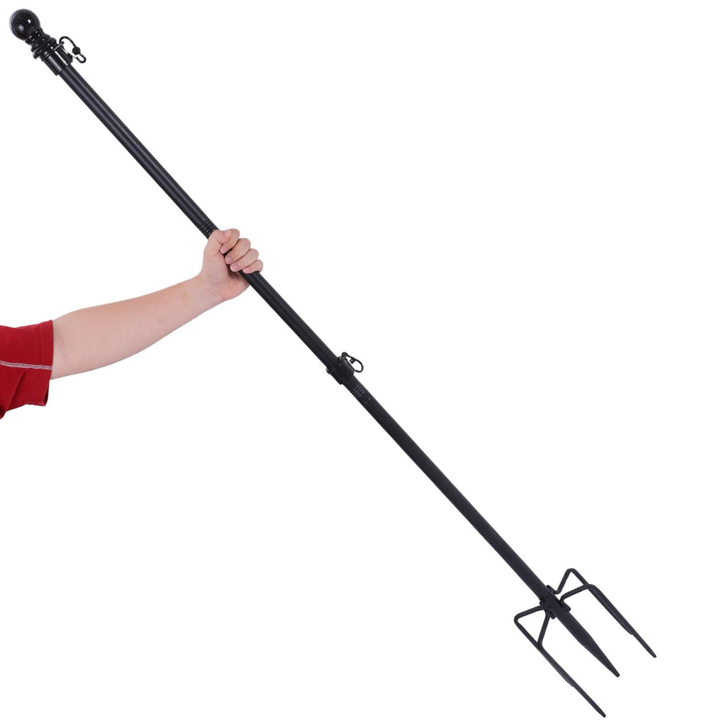 Stainless Steel Flag Pole Base with 5 Prongs L47551