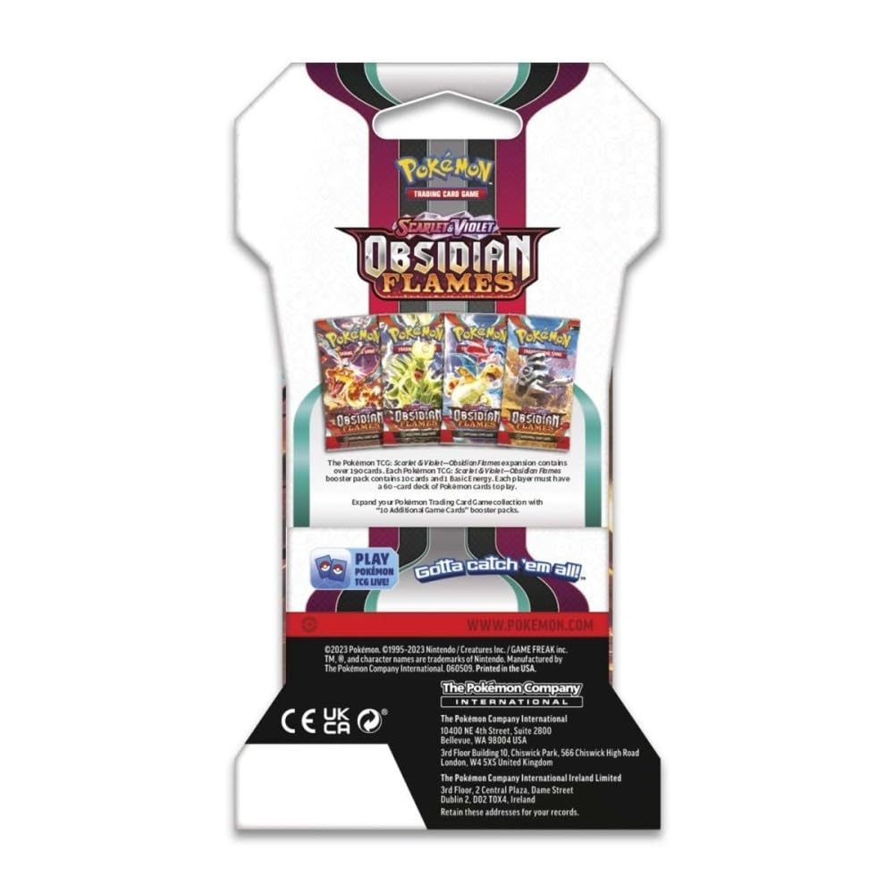 Pokemon Scarlet & Violet Obsidian Flames Booster 8 Packs N725