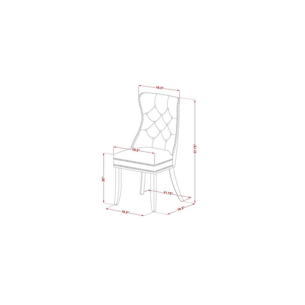 9 Piece Dining Room Set with Green Chairs E25470