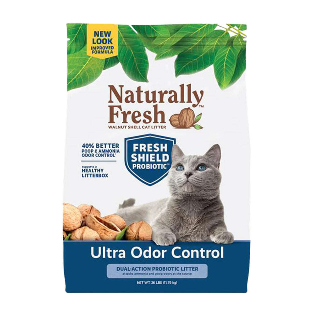 Walnut Shells Cat Litter, Multi-Cat, Unscented, 26 Lbs J835