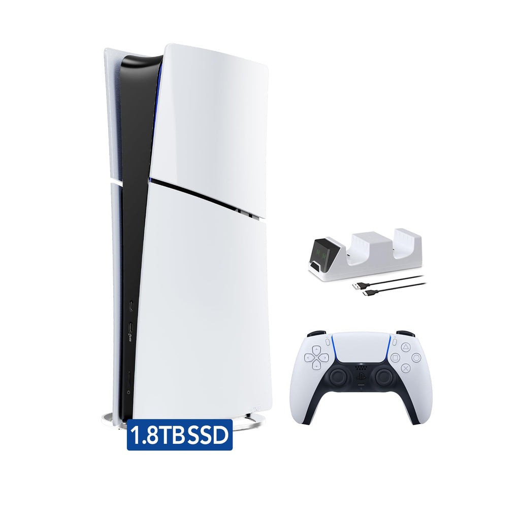 White 1.8TB Digital Edition Gaming Console with Controller R137