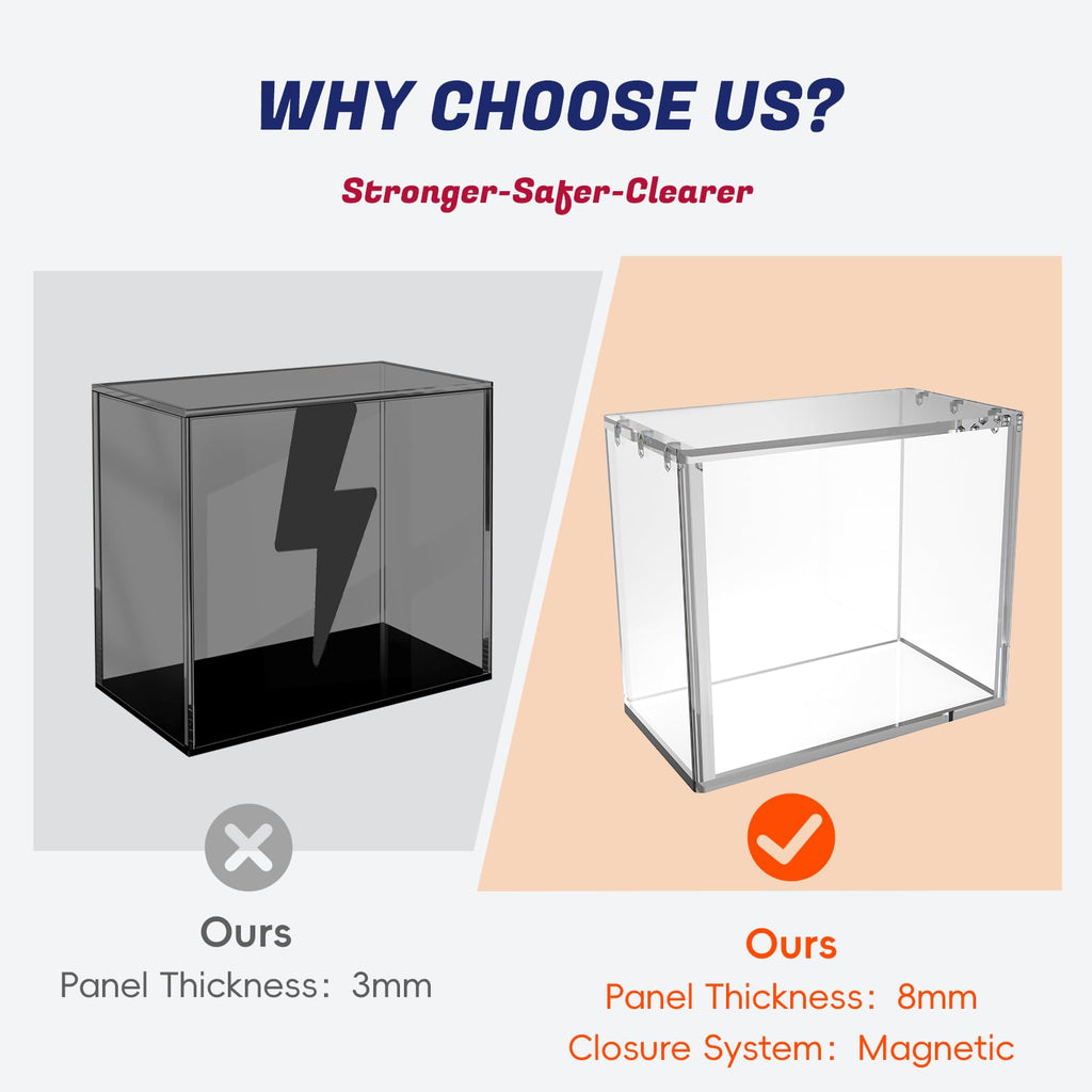 Clear Acrylic Booster Box Case with Magnetic Lid G2368