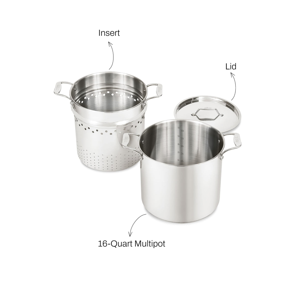 16 Qt Multipot with Strainer Insert & Lid S386104