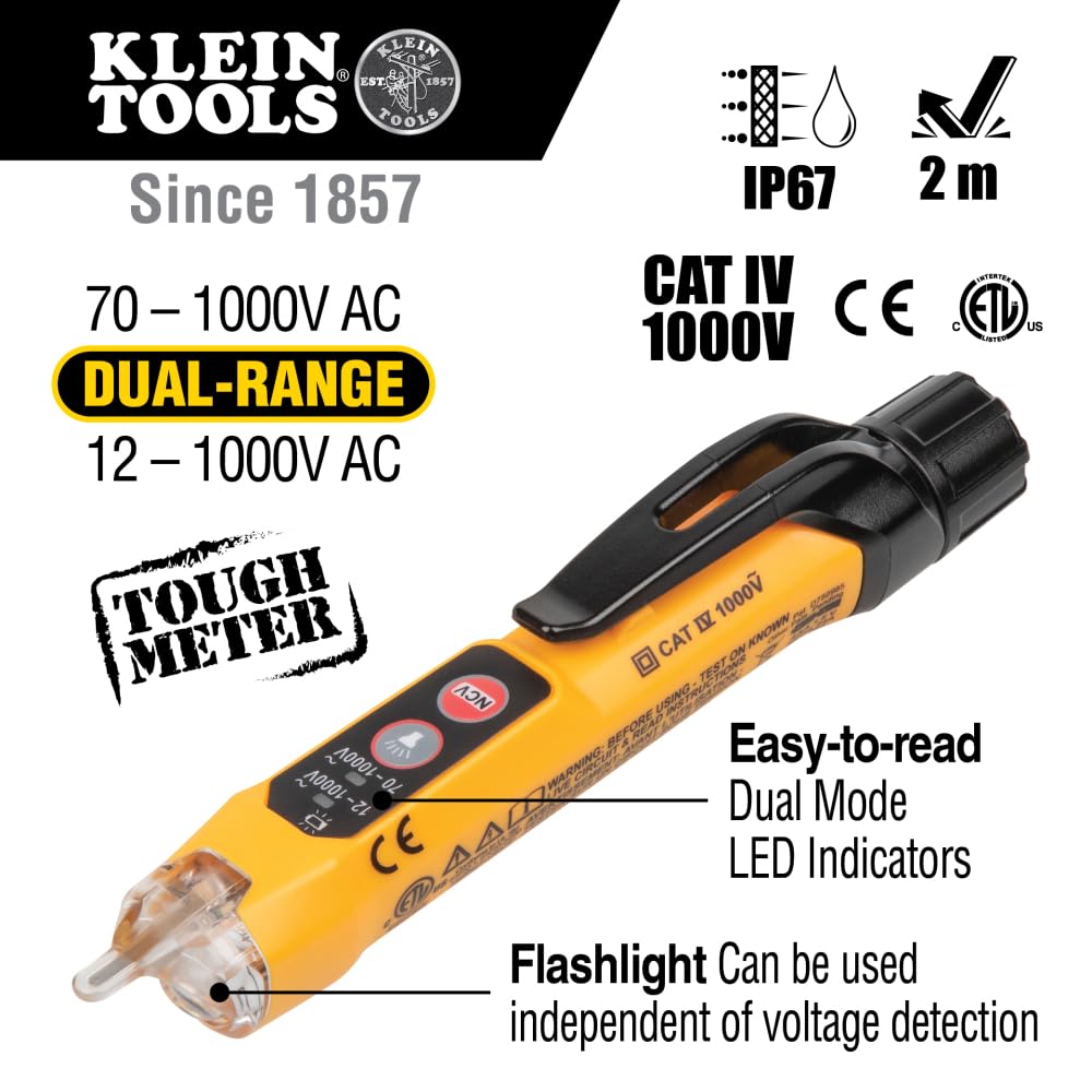 Digital Clamp Meter, Non-Contact Voltage Tester, and Infrared/Probe Thermometer I559348