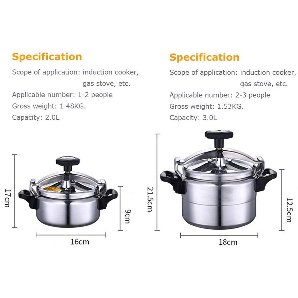 Aluminum Non-Stick Pressure Cooker 2L L76926