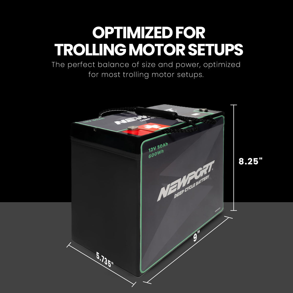 12V50Ah Deep Cycle Sealed AGM Marine Battery C9406