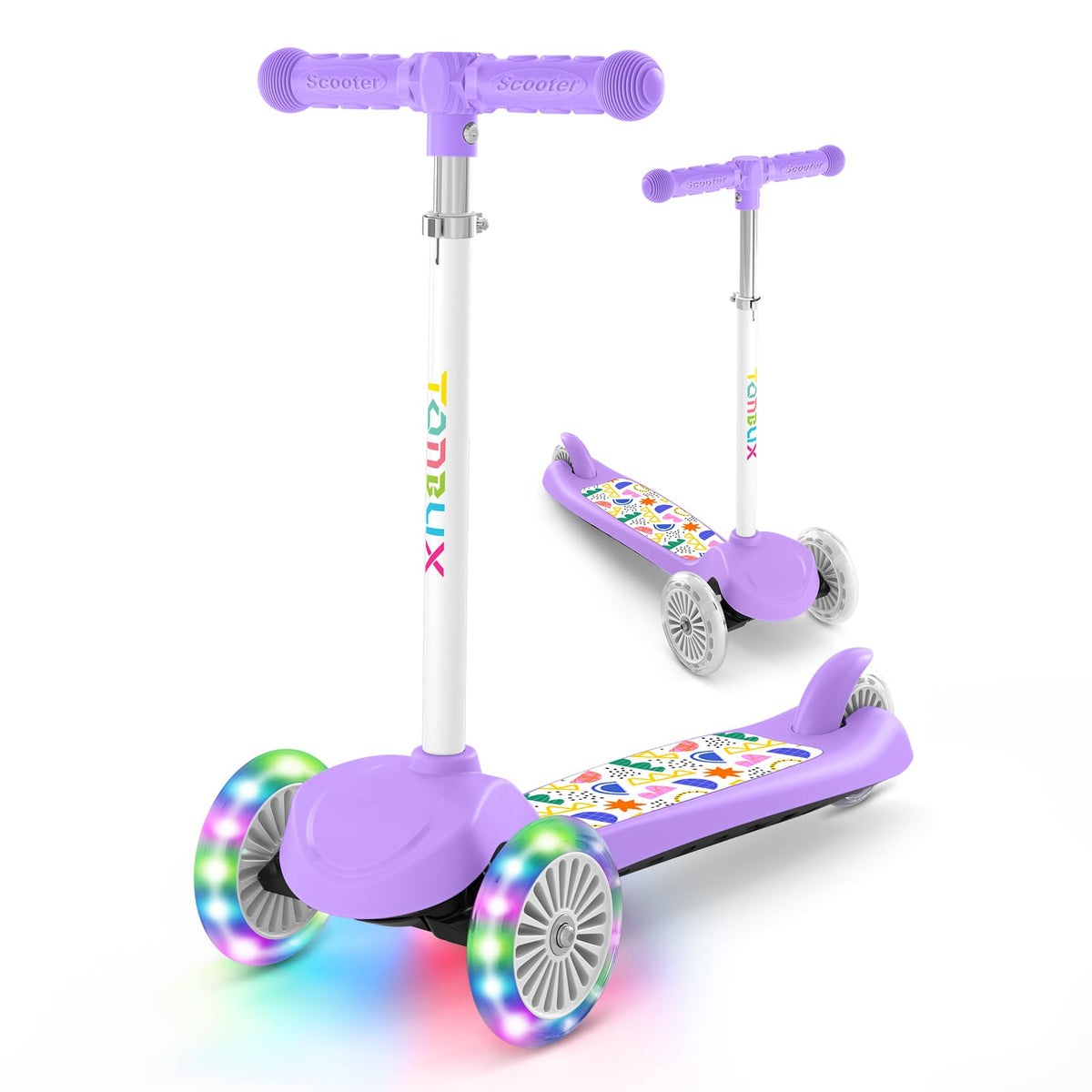 Kids 3-Wheel Scooter with Light-Up Wheels B42600