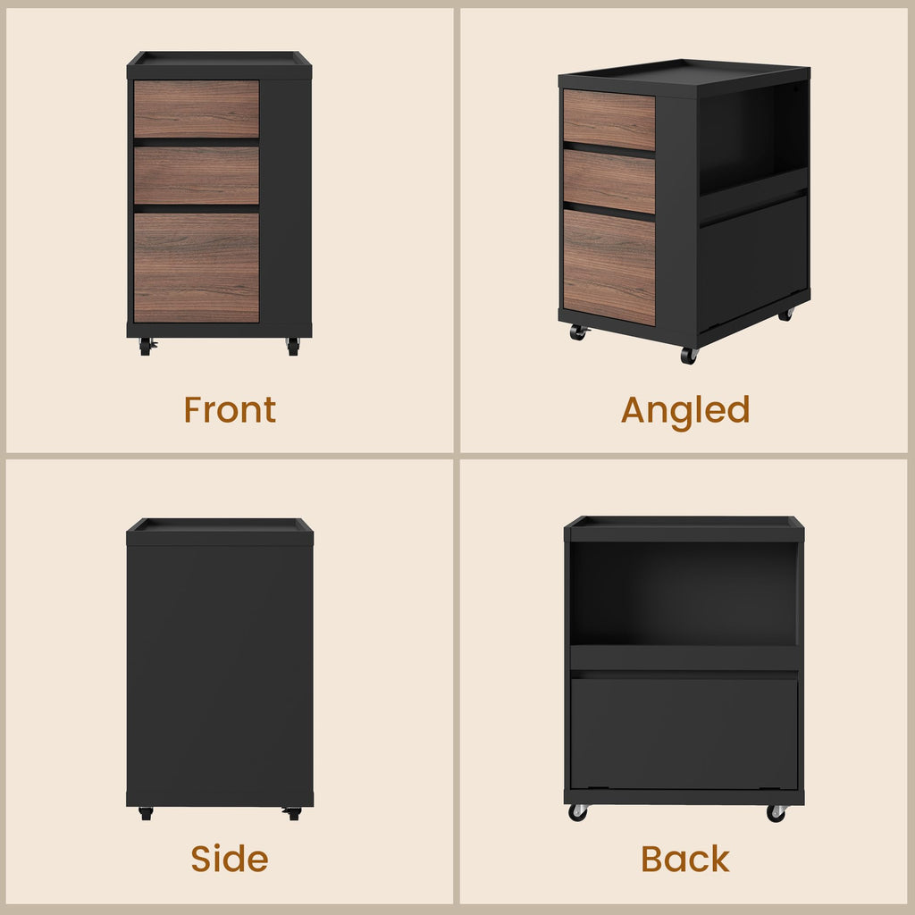 3 Drawer Mobile File Cabinet D676