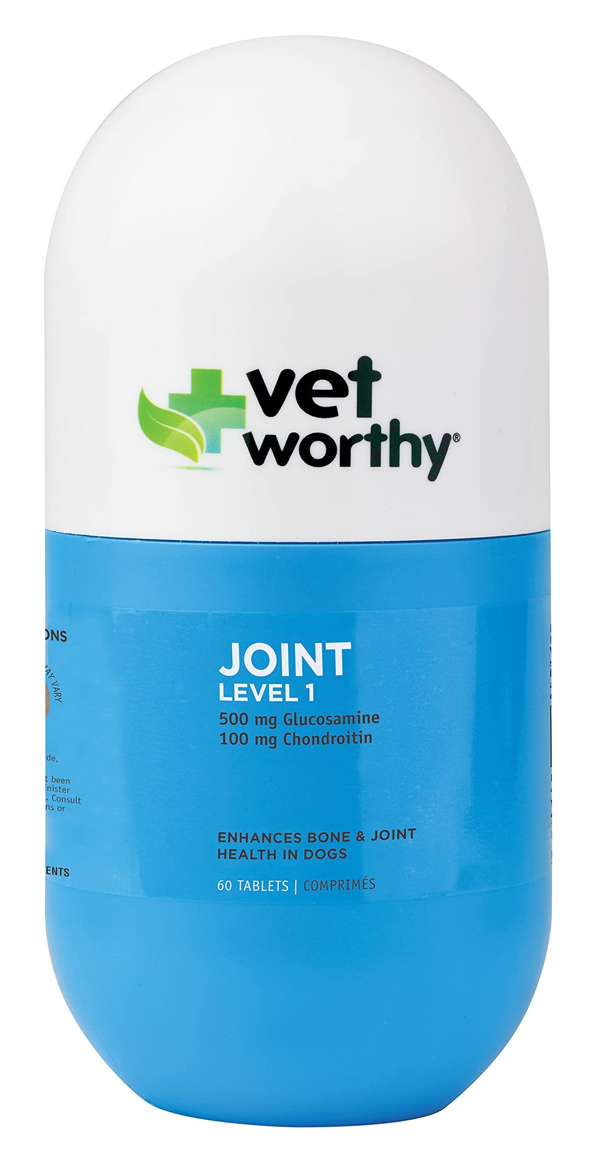 Chewable Tablet Dog Supplement with Glucosamine, MSM, and Hyaluronic Acid, 60-Count R990
