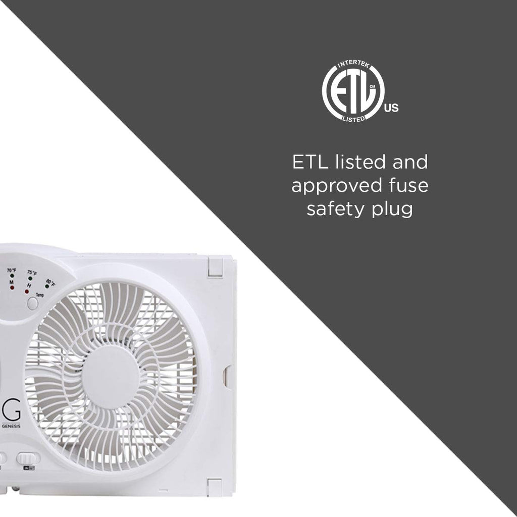 Twin High Velocity Reversible AirFlow Fan White M616