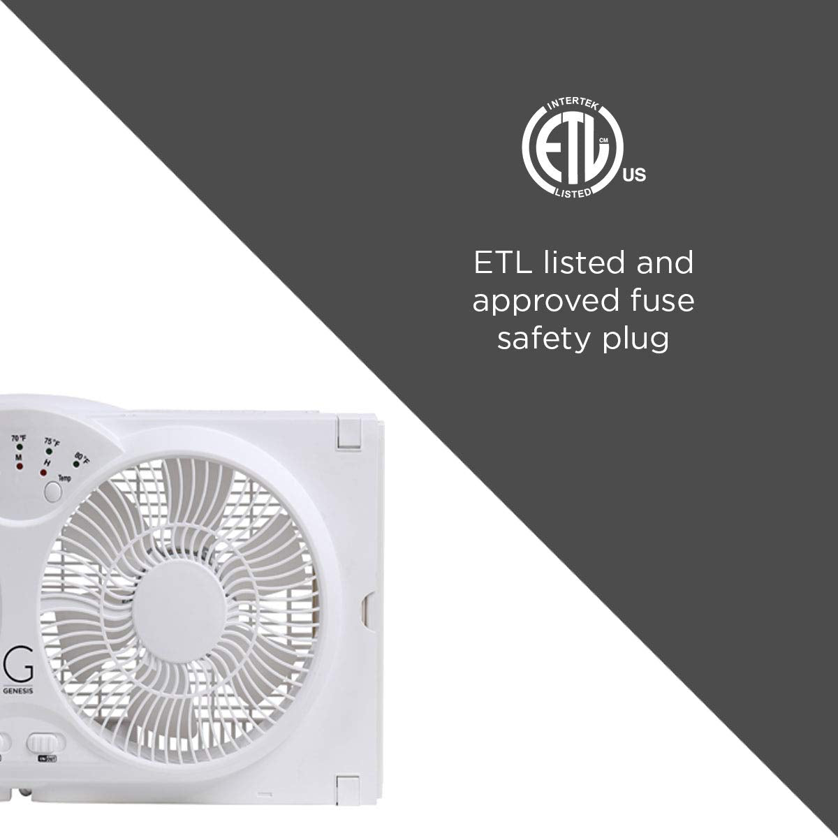Twin High Velocity Reversible AirFlow Fan White M616