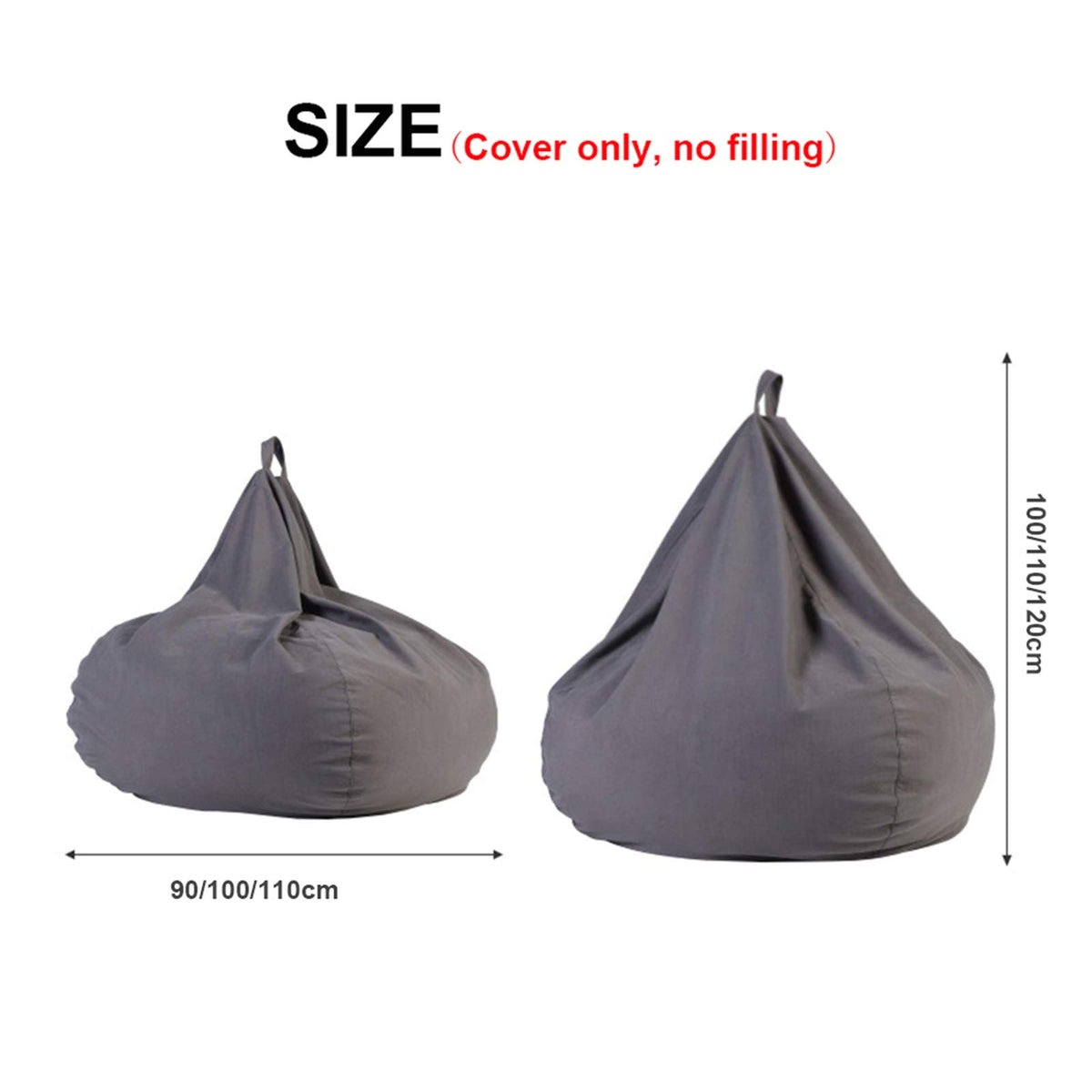 Yellow Large Bean Bag Chair Cover H30313