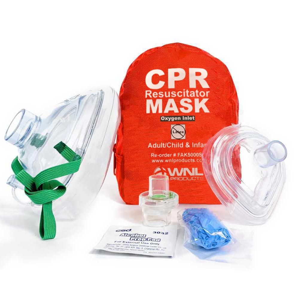 CPR Compression Rate Wrist Monitor & Soft CPR Mask C446835