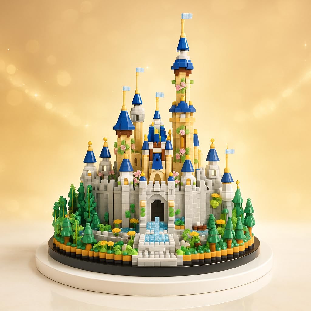 Mini Building Blocks Set, 3600 Pieces, Blue Micro Building Blocks Set E43792