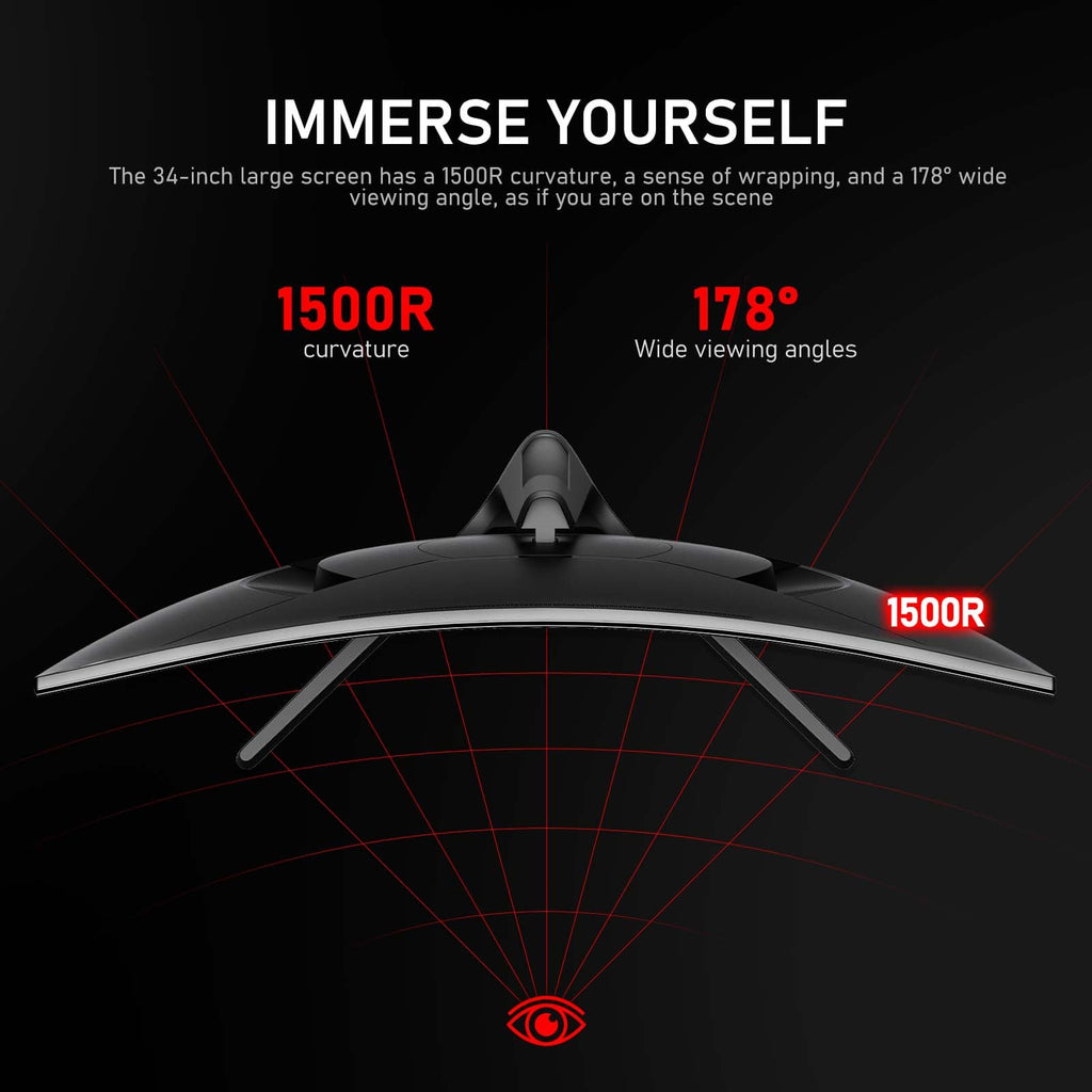 34 Inch Ultrawide Curved 200Hz Gaming Monitor D353427
