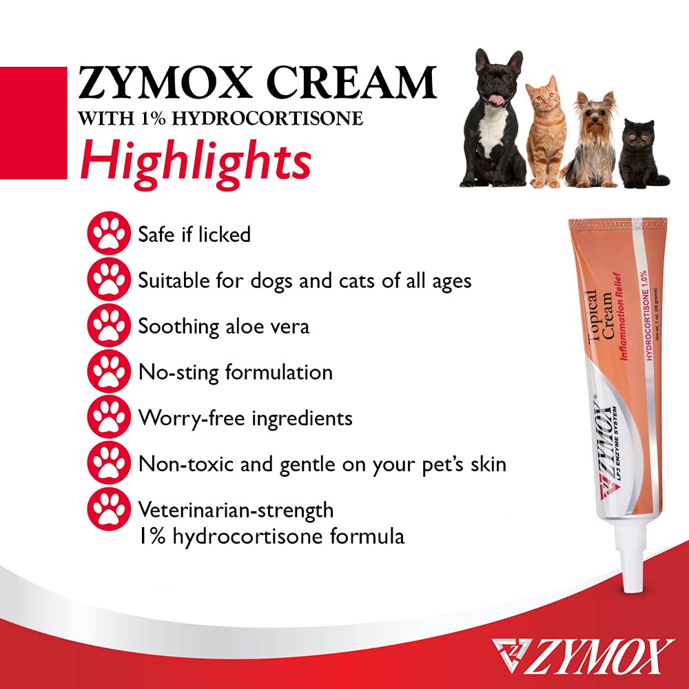 Veterinarian Strength Topical Cream with 1% Hydrocortisone 1oz O834