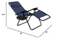 Set of 2 Zero Gravity Folding Lounge Chair with Cup Holder M9771