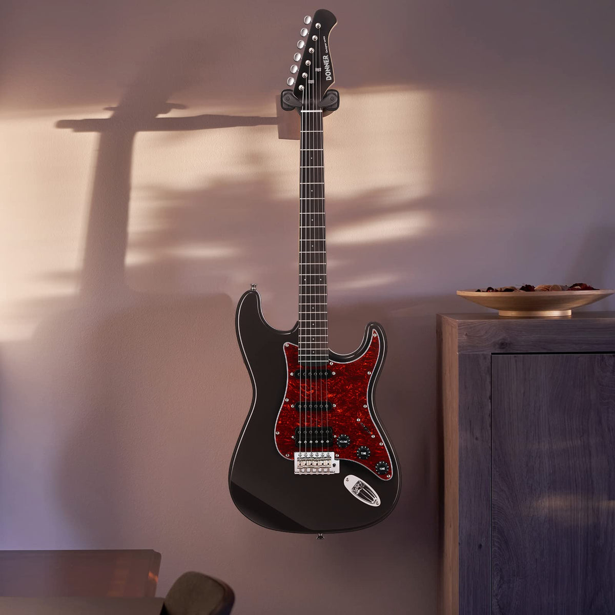 Black Guitar Wall Mount 3-Pack R232437