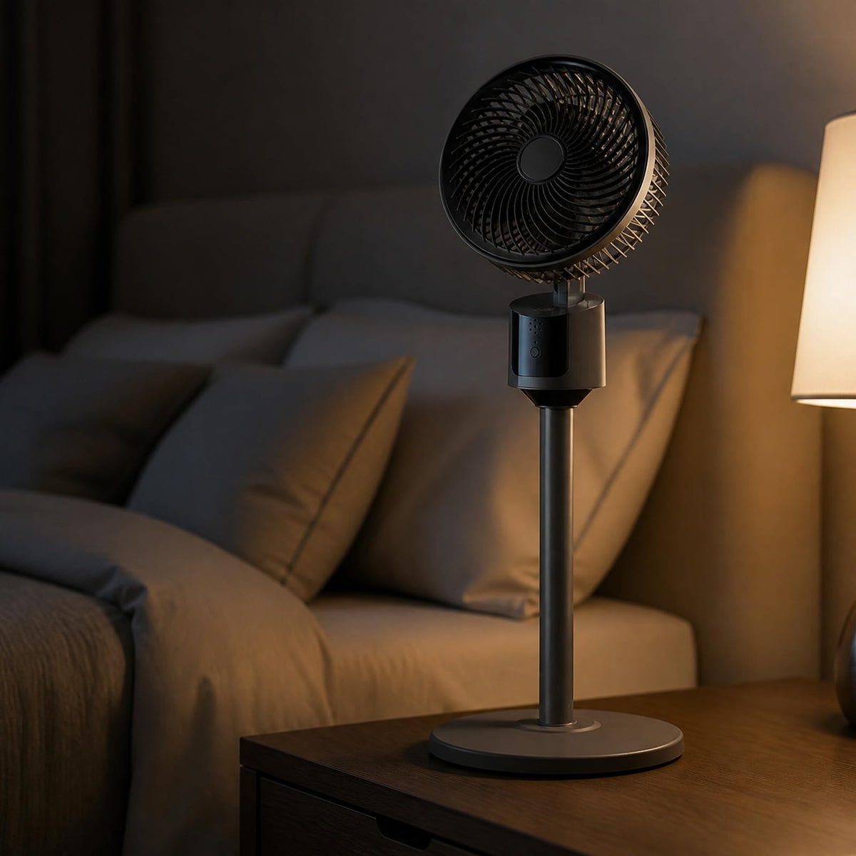 Pedestal Fan with USB Power, 3 Speed Quiet Floor Fan A575
