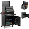 5 Drawer Rolling Metal Tool Chest with Detachable Top Toolbox A637042