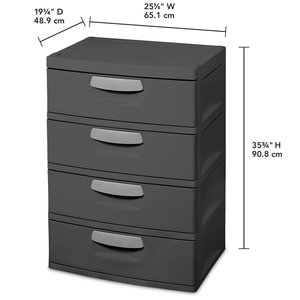 4 Drawer Plastic Unit M570035