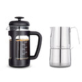 12 oz Stainless Steel French Press and Creamer Sugar Bowl Set P980894
