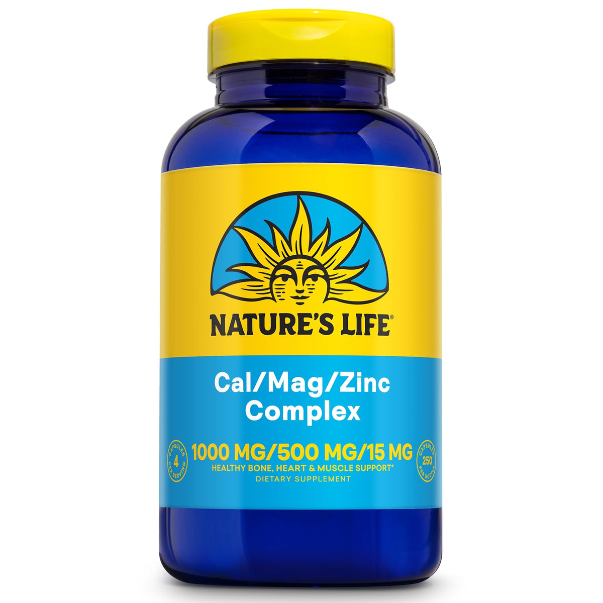 Cal Mag Zinc Complex 250 Count Capsules J460719