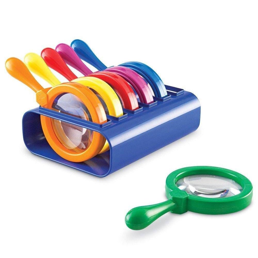 Jumbo Magnifiers with Stand 6 Pieces U134009