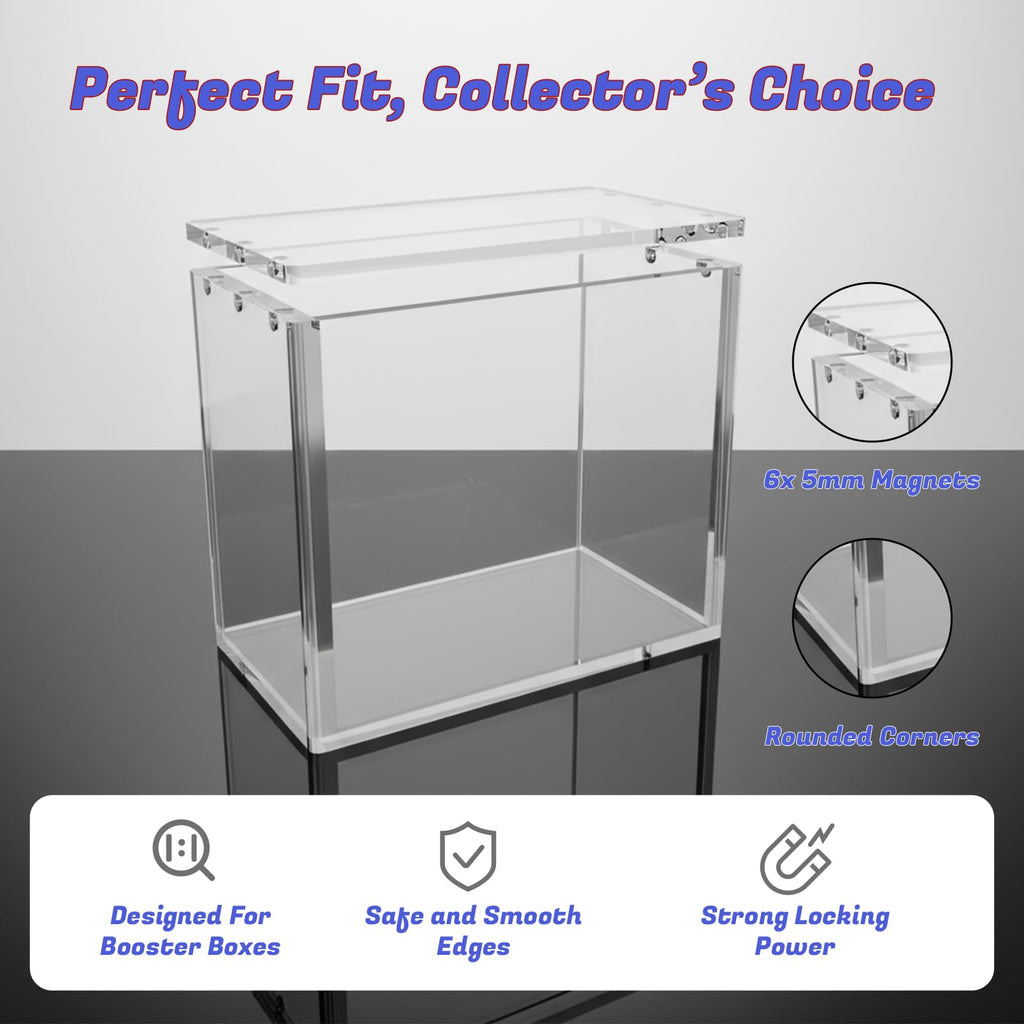Clear Acrylic Booster Box Case with Magnetic Lid G2368