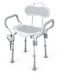 Adjustable Grey Shower Chair with Suction Feet X879
