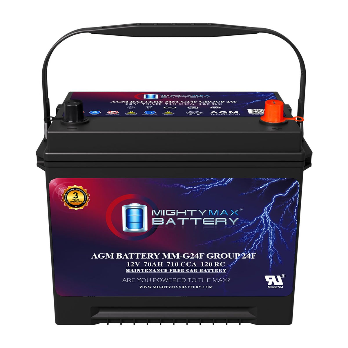 12V 70Ah AGM Replacement Battery G563695