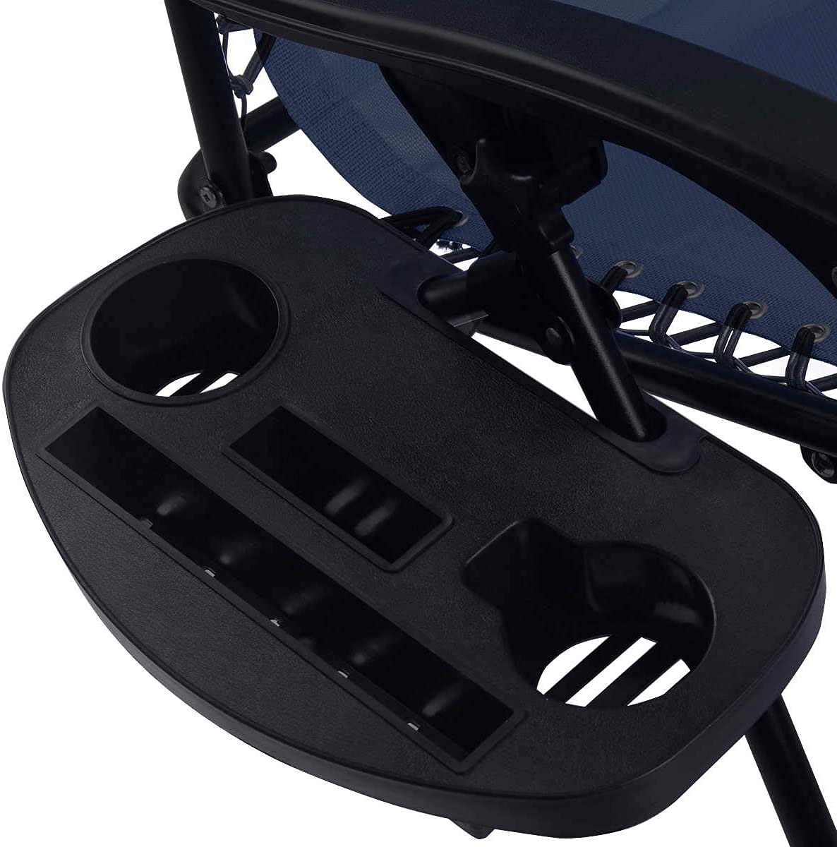 Set of 2 Zero Gravity Folding Lounge Chair with Cup Holder M9771