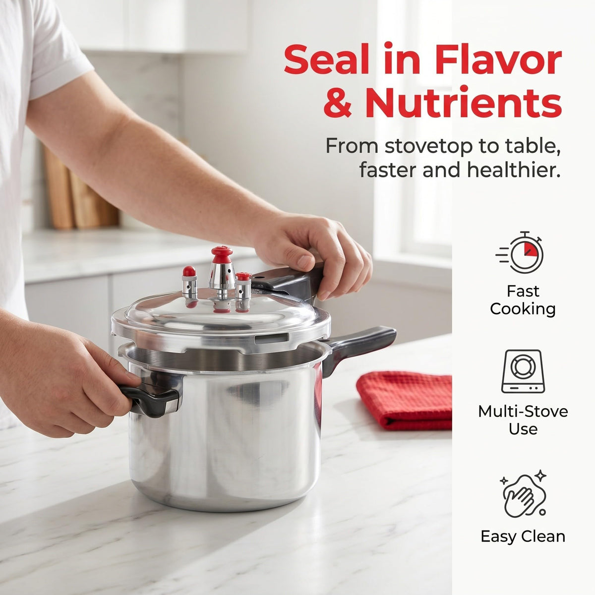 Aluminum Alloy Pressure Cooker 2 Liter E937880