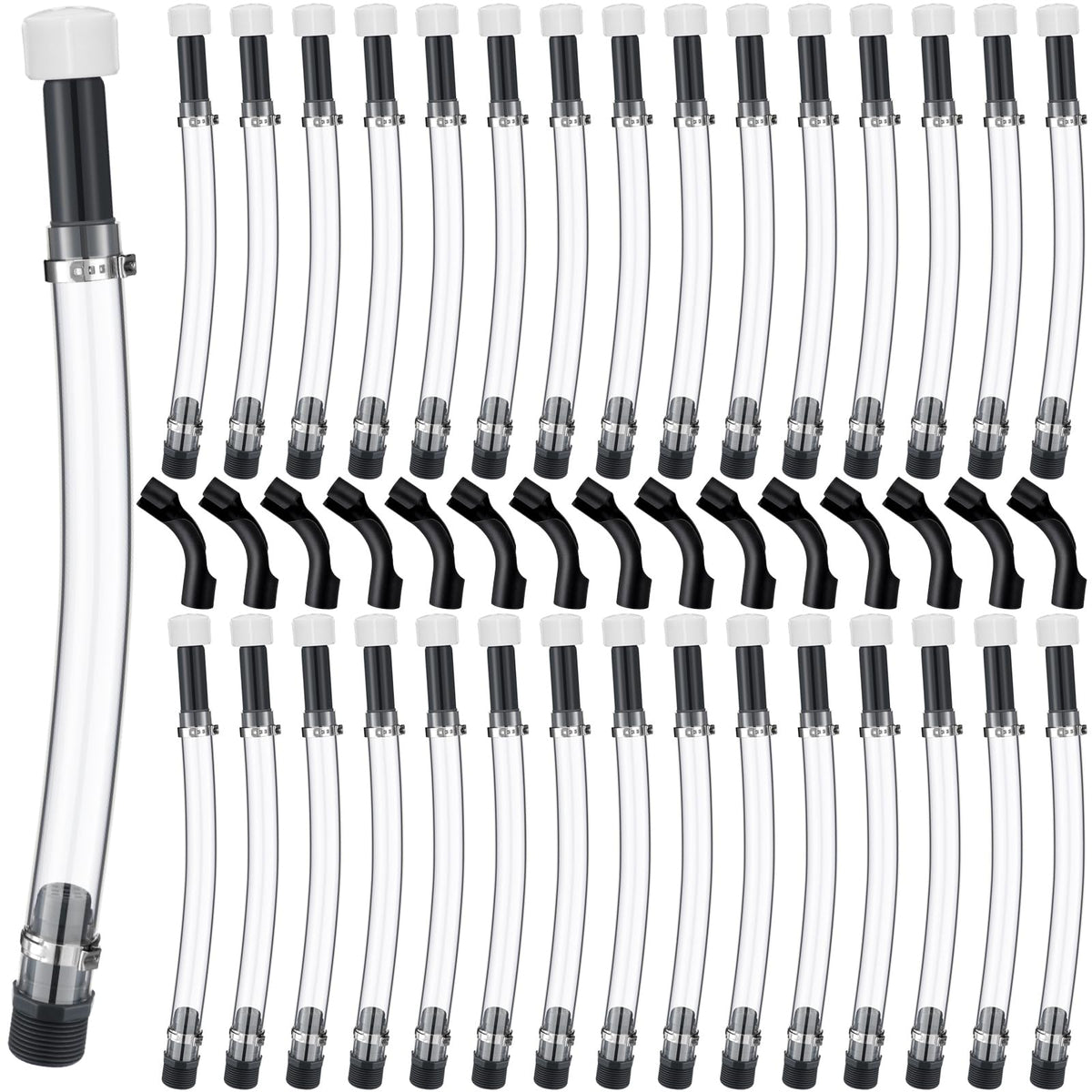 Fuel Jug Hose 30 Pcs with 15 Pcs Bender 5 Gallon Gas Can N99710