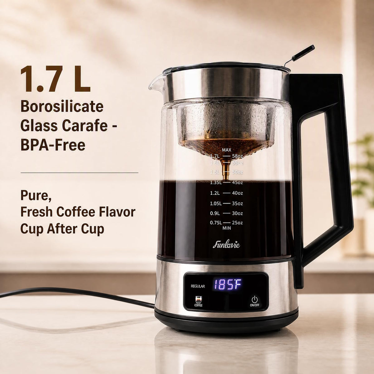 Electric Percolator Coffee Pot Z5008