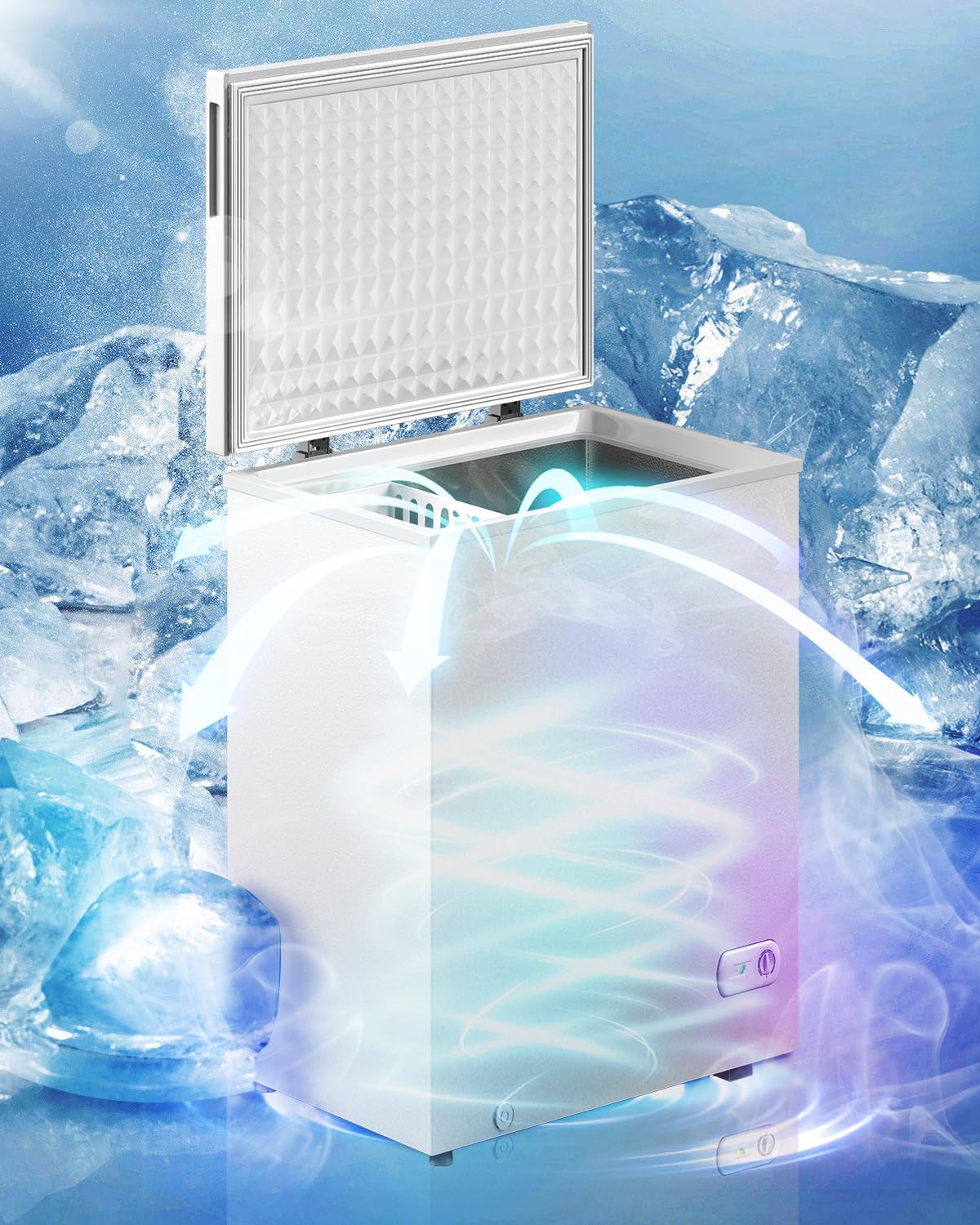White 10.0 Cu Ft Chest Freezer A988097