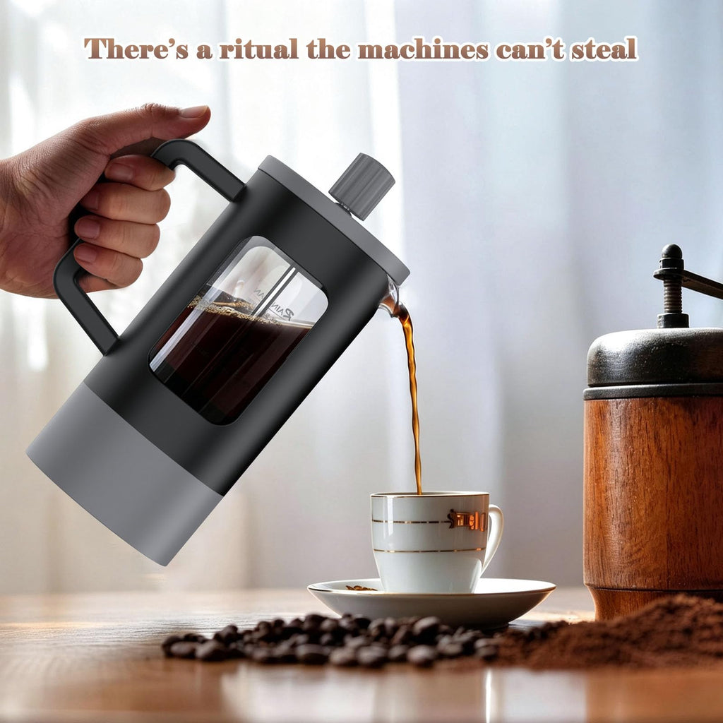 French Press Coffee and Tea Maker with Borosilicate Glass Q59513