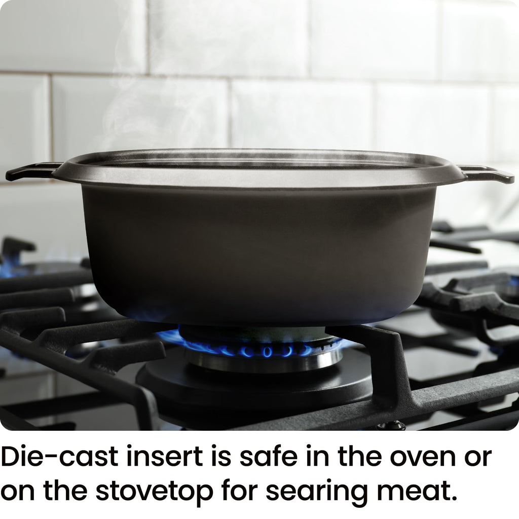 6-Quart Electric Slow Cooker with Removable Nonstick Insert W629565