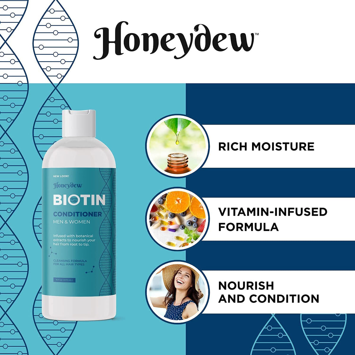 Biotin Shampoo and Conditioner Set Sulfate Paraben Silicone Free J139162