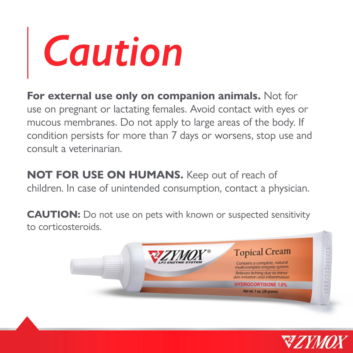 Veterinarian Strength Topical Cream with 1% Hydrocortisone 1oz O834
