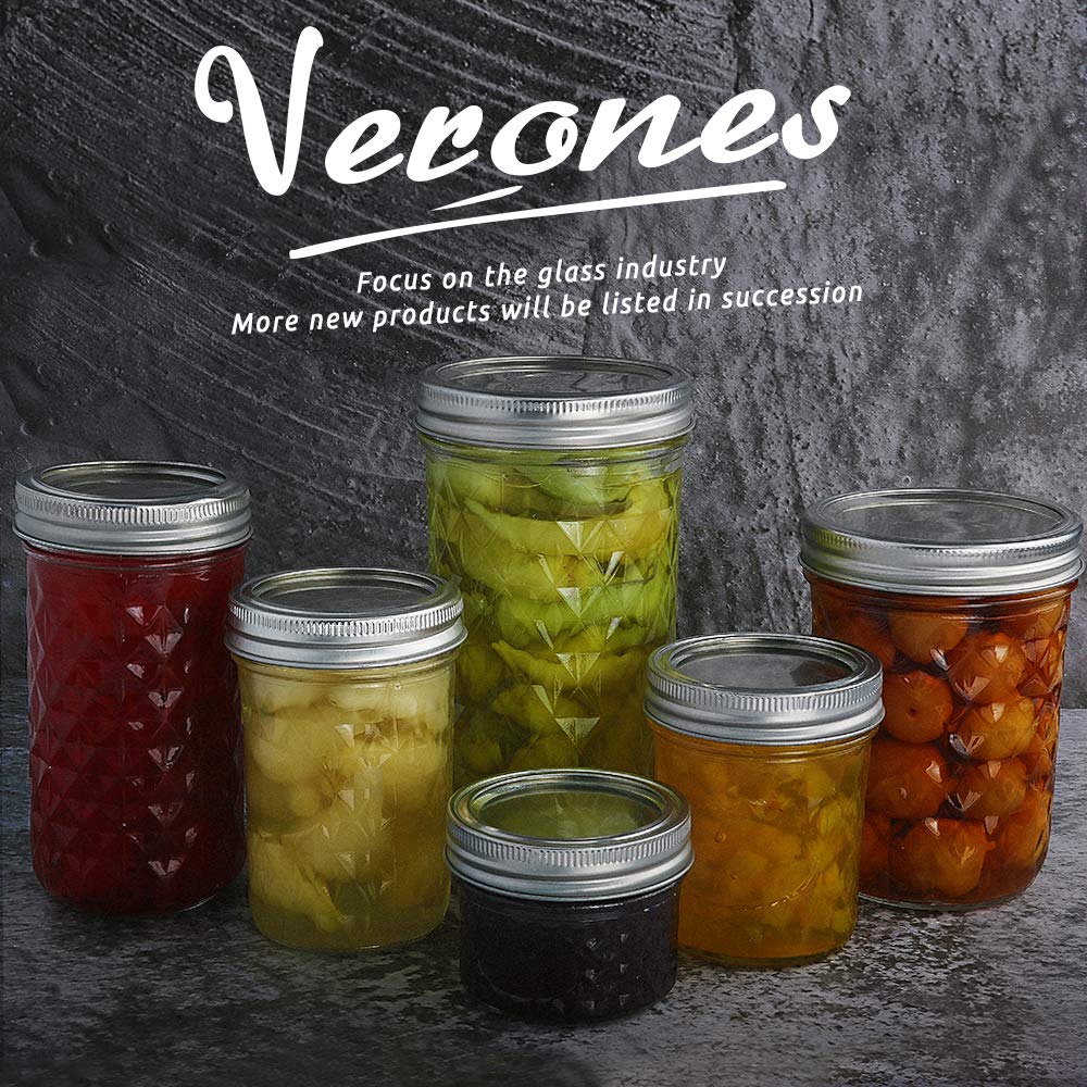 22 oz Wide Mouth Mason Jars with Lids and Bands J72827