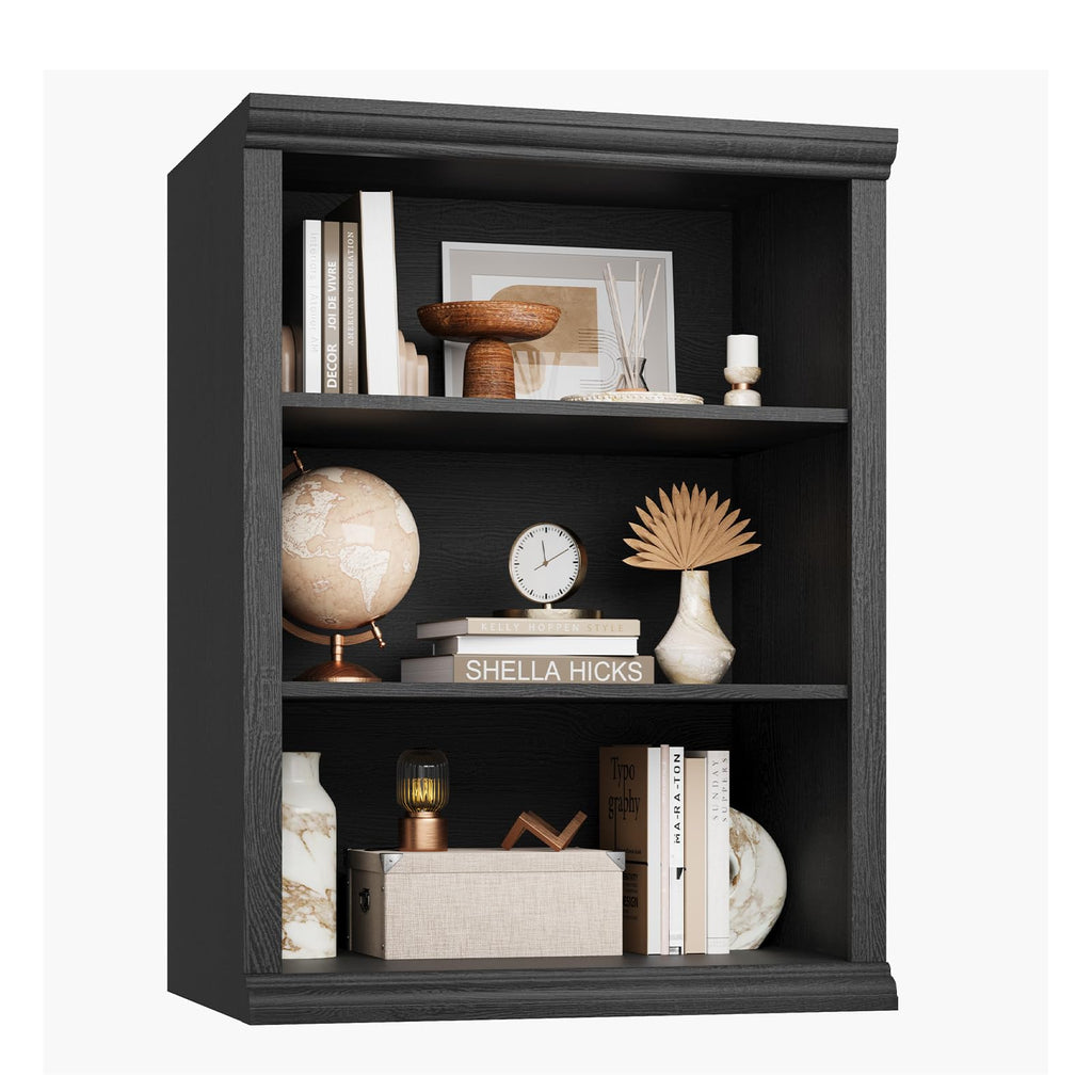 Black 3 Tier Bookcase P49865
