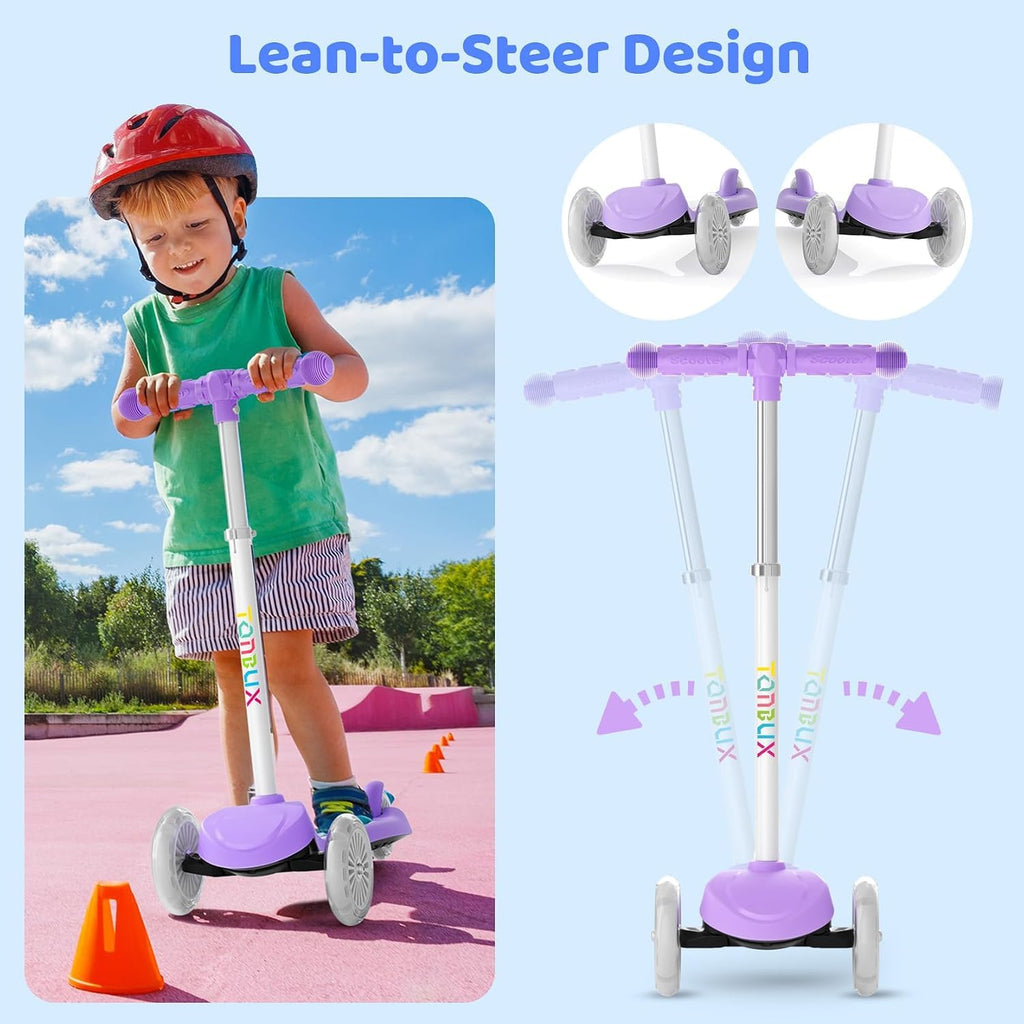 Kids 3-Wheel Scooter with Light-Up Wheels B42600