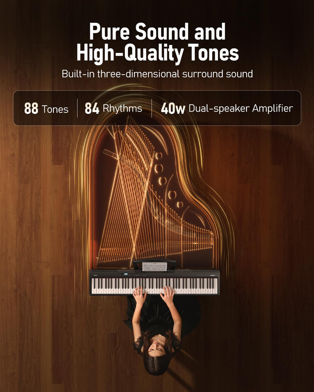 Folding 88-Key Weighted Digital Piano V969095