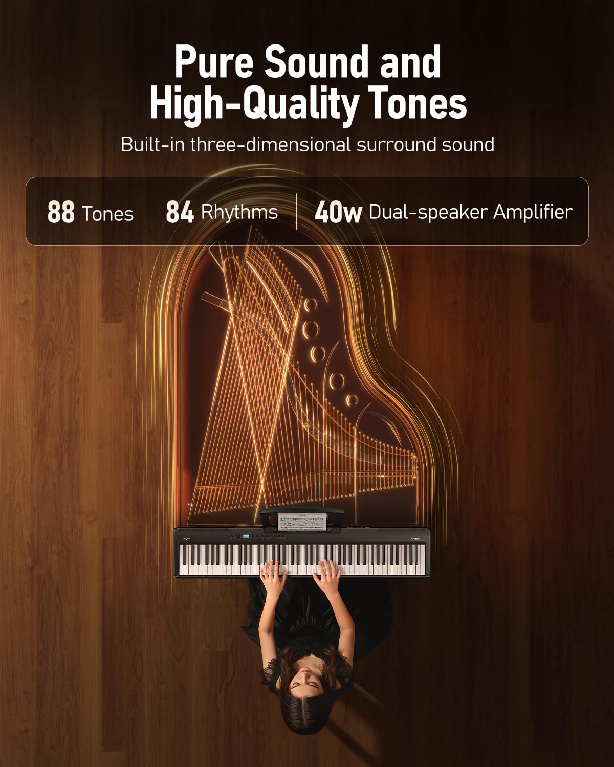Folding 88-Key Weighted Digital Piano V969095