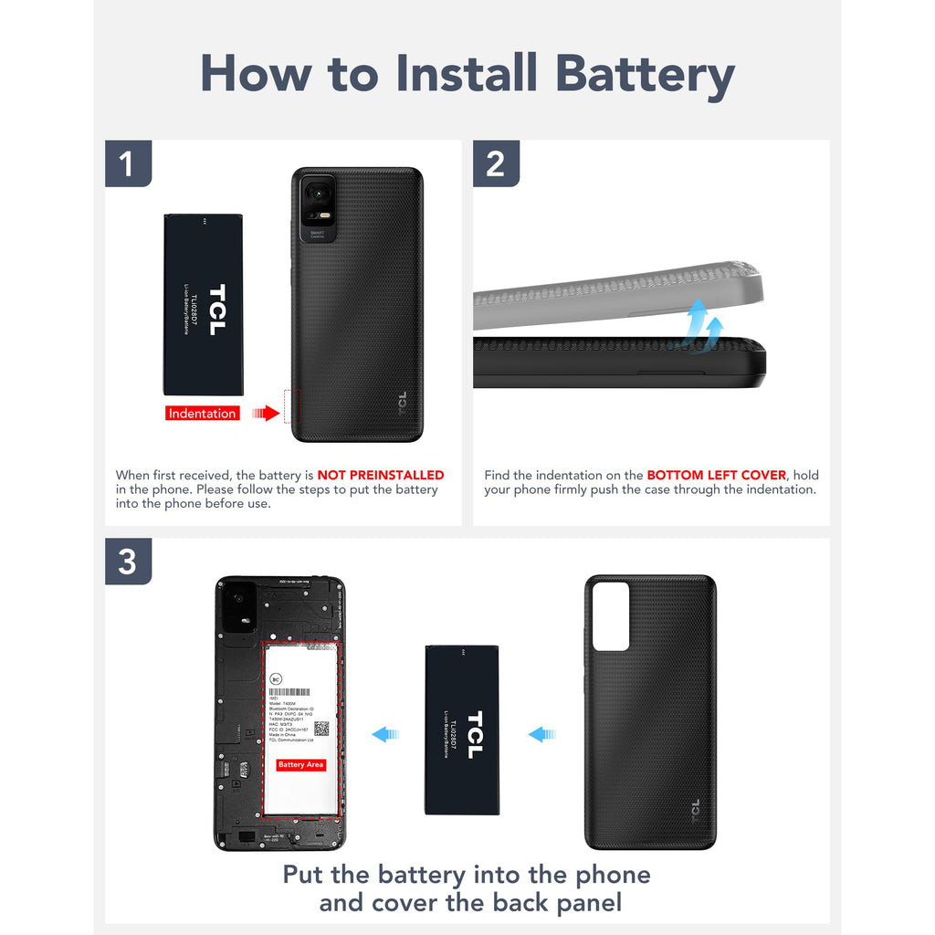 Unlocked Smartphone with 6.0" HD+ Display, 3+32GB, 3000mAh Battery, Android 13, Space Black A243631