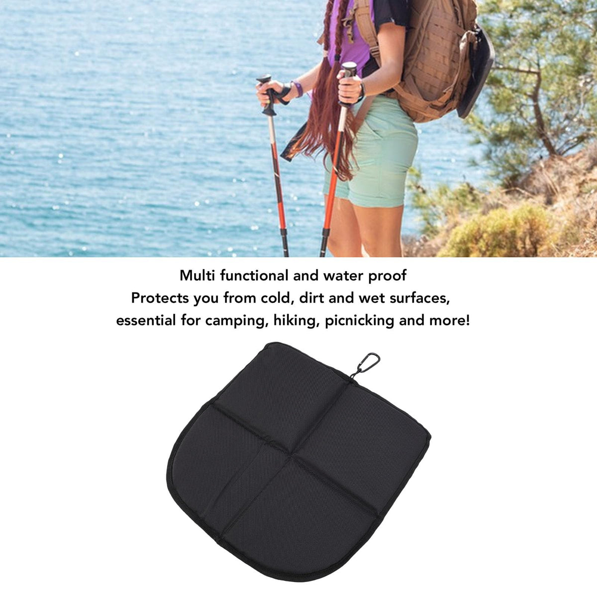 2 Pcs Portable Water Proof Foldable Sitting Pad A32320