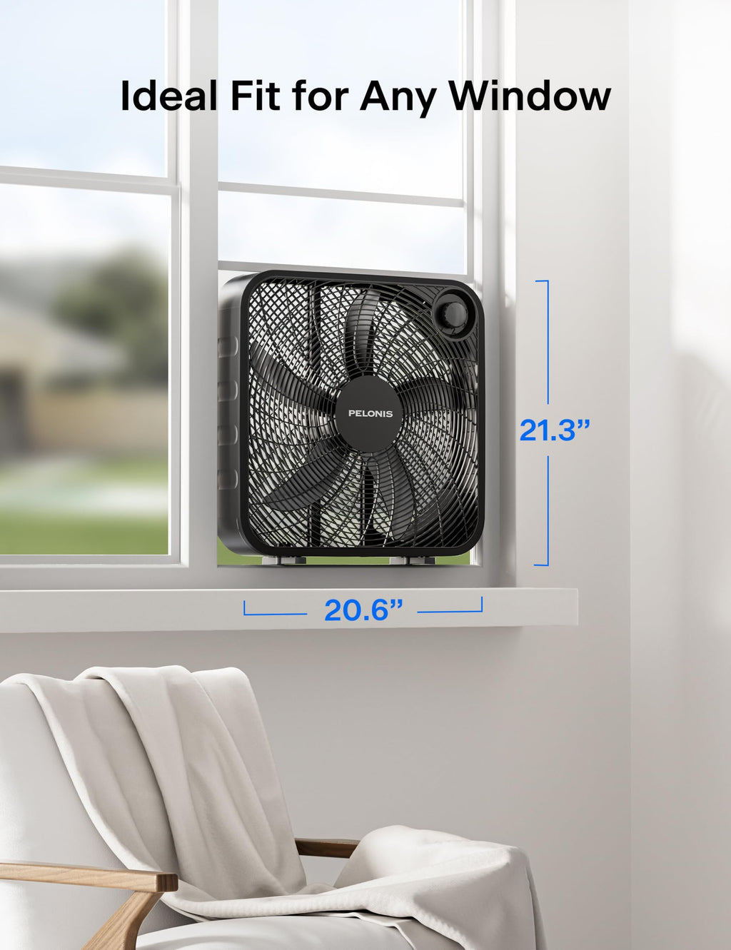 20 Inch 3 Speeds Box Fan W675445